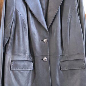 ALFANI BROWN LEATHER JACKET